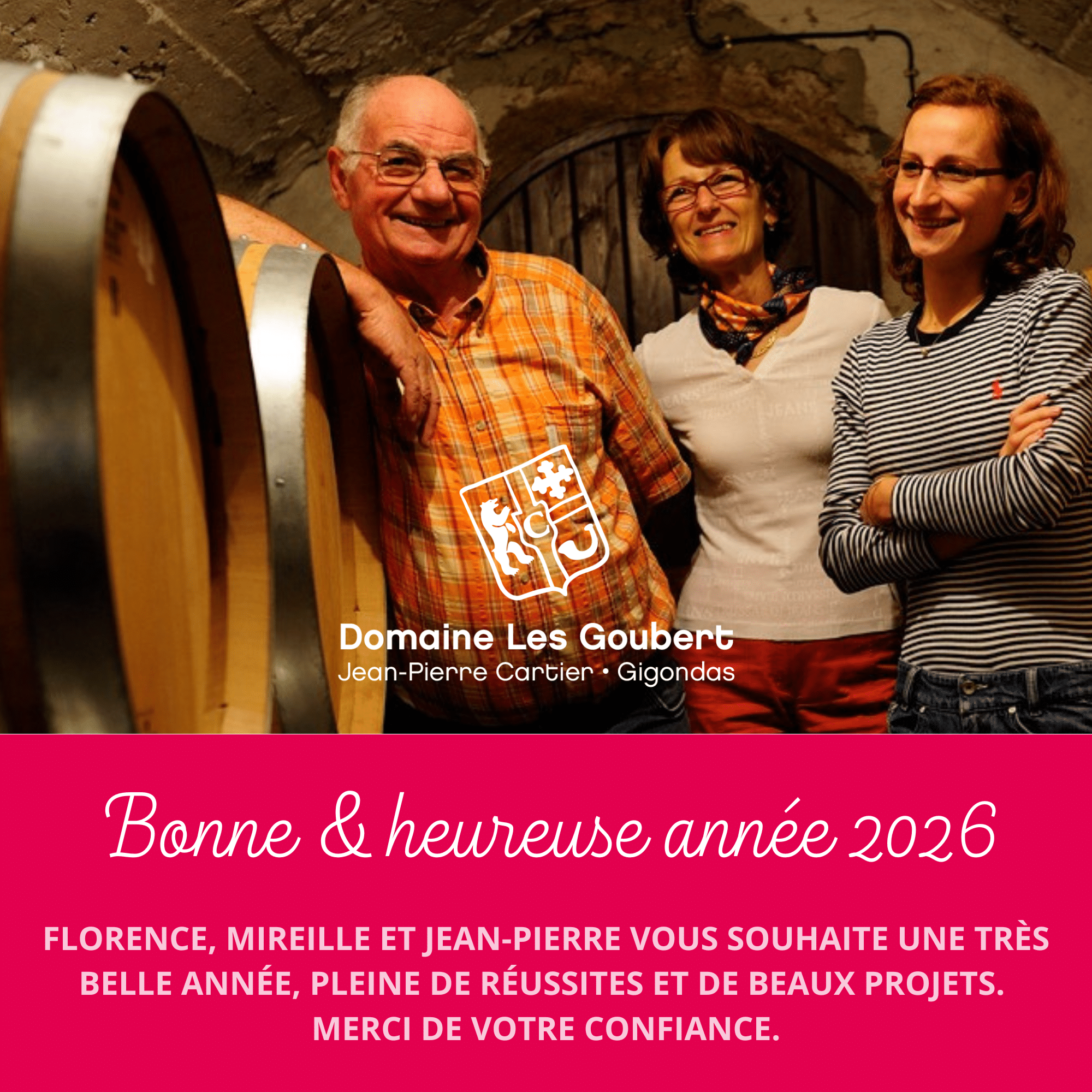 Voeux 2026 Domaine Les Goubert